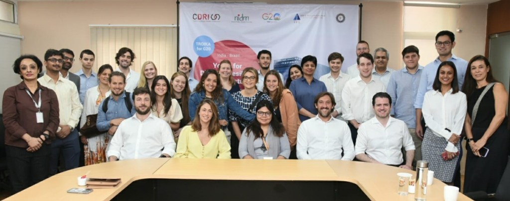 CDRI hosts Youth Delegation from Brazil and other parts of Latin America under G20 Disaster Risk Reduction Working Group initiative